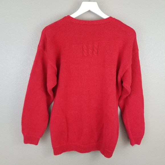 Vintage Red Charlie Brown Ugly X-MAS Sweater M - Picture 5 of 8